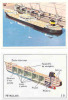 Lot De 2 Images / Bateau / Pétrolier  / Boat Tanker / Navire / Ref IM 20/1 - Altri & Non Classificati