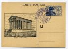 CARTE MAXIMUM N°743, JOURNÉE DU TIMBRE 1945,  OBL. NIMES LE 13/10/45 - TB - 1940-1949