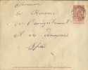 BELGIË/BELGIQUE:1894:Post. Stat.:Gel. Briefomslag/Enveloppe Voyagée:(Stibbe:n°5):Afgestempeld In/Oblitérée à #PEPINSTER# - Enveloppes