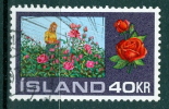 Iceland 1972 40k Hothouse Rose Issue #445 - Usati