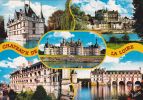 Cp , REGIONS , Centre , Chateaux De La Loire , Multi-Vues , Détails Au Verso - Centre-Val De Loire