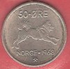 NORWAY  # 50 ØRE KOBBERNIKKEL FROM YEAR 1968 - Norway