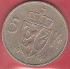 NORWAY  # 5 KR. KOBBERNIKKEL FROM YEAR 1964 - Noorwegen