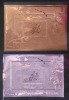 Gold & Silver Foil Taiwan 1960 Postal Service Stamp Clock Motorbike Motorcycle Postman Unusual - Unused Stamps