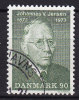 Denmark 1973 Mi. 540   90 Ø Johannes V. Jensen Nobelpreis 1944 (Cz. Slania) - Usado