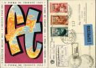 V FIERA TRIESTE 1952 RARA AFFRANCATURA FDC - Maximumkaarten