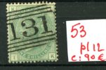 Victoria Yv. 53  Planche 12   Cote 90 E      Ø 131 - Used Stamps