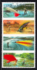 Canada MNH Scott #2088i Strip Of 4 50c Fishing Flies Die Cut To Shape From Quartely Pack/Annual Collection - Unused Stamps