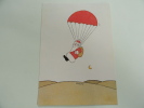 CARTE POSTALE PERE NOEL PARACHUTISTE - Fallschirmspringen