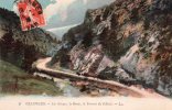 OLLIOULES. Les Gorges, La Route, Le Torrent Du L'Estel. ( Convoi De Charrettes, Attelages, Animation). - Ollioules