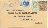 1949 Lettre De Greece Vers London. Censor Au Dos. Cover - Covers & Documents