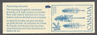 Canada Booklet # 80   Counter Marker Full MNH Booklet - Tree Douglas Fir On Cover - Blue - Volledige Boekjes