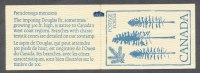 Canada Booklet # 80   Counter Marker Full MNH Booklet - Tree Douglas Fir On Cover - Blue - Full Booklets