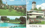UZWIL SG Nieder- Und Oberuzwil 8-Bilder-Karte Niederuzwil 1988 - SG St. Gall