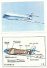 Lot De 2 Images / Caravelle Air France ( Profil + Coupe Transversale ) / Thème Avion Aviation Plane // Ref IM 20/2 - Sonstige & Ohne Zuordnung