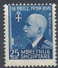 1942 ALBANIA UNIONE 25 Q MNH ** - RR8996 - Albanien