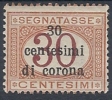 1919 TRENTO E TRIESTE SEGNATASSE 30 C MH * - RR9008 - Trentino & Triest
