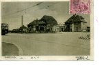 SARRELOUIS BAHNHOF LA GARE TRAMWAY VOITURES ANIMATION TOP 1924 - Kreis Saarlouis