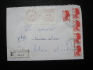 Lettre Recommandée De TURCKHEIM 1983 Affranchie 5 X 1f80 Liberté De Gandon - 1982-1990 Liberté (Gandon)