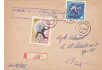 World Campionship FOOTBALL 1966 ,SOCER Stamps On Registred Covers,Romania. - 1966 – Inglaterra
