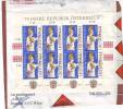 209g: 75 Jahre Republik Österreich, Kleinbogen 1993 Briefstück Bedarfsstempel - Blocs & Feuillets