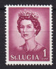 St. Lucia 1964 Mi. 171    1 C Queen Elizabeth MH* - St.Lucia (...-1978)
