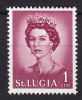 St. Lucia 1964 Mi. 171    1 C Queen Elizabeth MH* - Ste Lucie (...-1978)