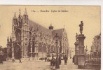 TRAM AAN DE KERK V/D ZAVEL  TRAM A L´EGLISE DU SABLON  +/-1940 - Trasporto Pubblico Stradale