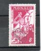 MONACO Préoblitéré 8,00f Lilas Rose 1954-59 N°12a - Prematasellado