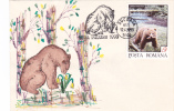 Bears Ours 1993 Covers Stamps Obliteration Concordante Rare Suceava - Romania. - Ours