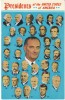 Lyndon Johnson & All US Presidents' Portraits, 1960s Vintage Postcard - Présidents