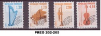 FRANCE PREO 202-205 NEUFS SANS CHARNIERE - 1989-2008