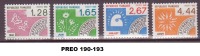 FRANCE PREO 190-193 NEUFS SANS CHARNIERE - 1964-1988