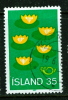 Iceland 1977 35k Water Lilies Issue #496 - Oblitérés