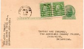 USA-Palestine Uprated Postal Card / Carte Postale 1934 - ...-1900