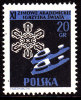 POLAND 1956 Students Winter Sports Championships Ice Skating Mint Hinged - Unused Stamps