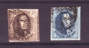 N°6 Et 7 Obl. Très Bien Margés. - 1851-1857 Medallions (6/8)