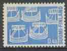 Finland Suomi 1969 Mi 654 YT 620 Sc 481 ** Viking Ships - From Old Swedish Coins -50th Ann. Northern Countries´ Union - - Neufs