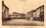 CPA   .  REALMONT  . Place De L'eglise , Arcades .  Le Tarn Illustré. Circulé 1932. - Realmont