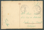 C.P. En SMB Obl. Sc Postes Militaires Belgique 9 Du 20-VIII-1920 Vers LAEKEN - 7018 - Cartas & Documentos