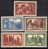 Sarre Occupation Française N° 278 / 82 XX  Au Profit Des Oeuvres Populaires Les 5 Valeurs Sans Charnière TB - Unused Stamps