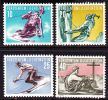 Liechtenstein 1955 Sport (II) Satz Mit Falz Mi 334 / 337 - Unused Stamps
