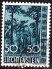Liechtenstein 1960 Einheimische Bäume Und Sträucher (IV) 50 Rp. Bergkiefern Auf Sass Mi 401 - Oblitérés