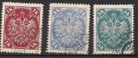 Eastern Austria - Bosnia And Herzegovina1900-1901 Dobbeladler, 1-2-5kr, Mi 21-23, Cancelled(o) - Oriente Austriaco