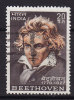 India 1970 Mi. 513    20 P Ludwig Van Beethoven - Gebraucht