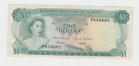 Bahamas 1 Dollar Banknote 1968 VF++ P 27 - Bahama's