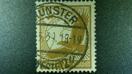 1934  N° 47 AÉRIENNE   DEUTFCHES 25 P BISTRE BRUN LUFTPAFT OBLITÉRÉ MUNSTER - Luft- Und Zeppelinpost