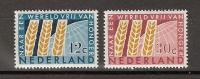 Nederland Netherlands Pays Bas 784-785 MNH ;Tegen De Honger,against The Hunger,contre La Faim, Contra El Hambre - ACF - Aktion Gegen Den Hunger
