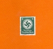 VARIÉTÉS 1934 N°  96  SERVICE 6 P VERT FONCER DEUTFCHES REICH   FOND MOUCHETÉ - Variétés & Curiosités