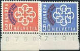 1959 Svizzera, Assemblea Amministrazioni Postali Europa CEPT , Serie Completa Nuova (**) - Neufs